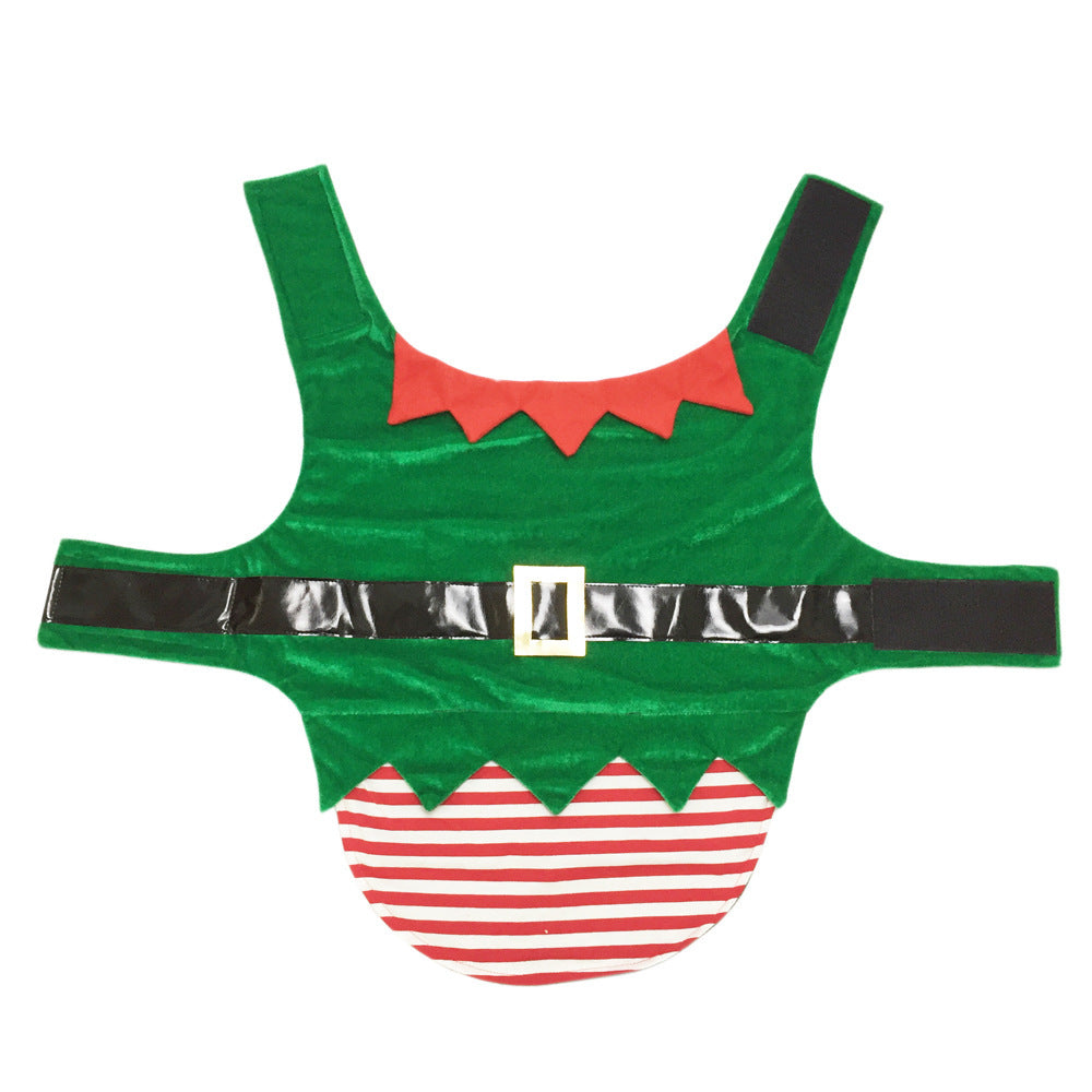 Green Elf Pet Dog Christmas Costume