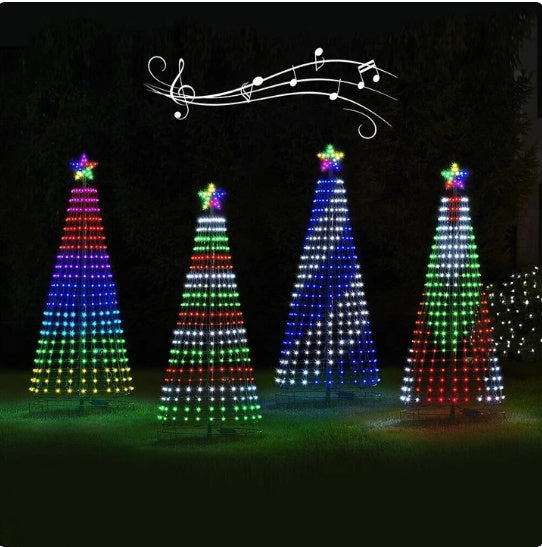 Multi-Colour LED Animated Outdoor Christmas Tree Lights!