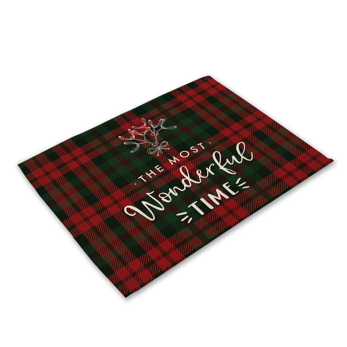 Christmas Series Cotton And Linen Placemat Dining Table