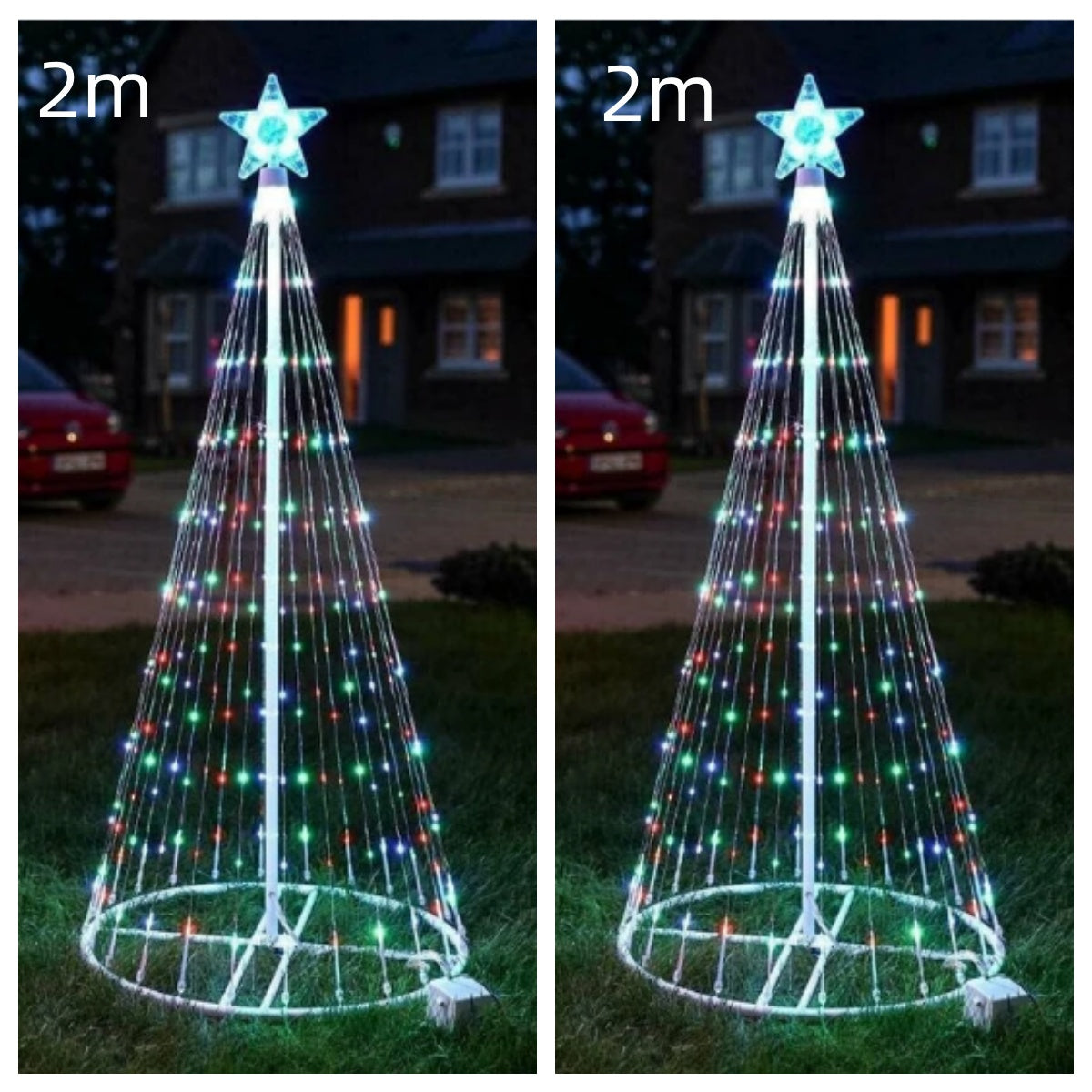 Multi-Colour LED Animated Outdoor Christmas Tree Lights!