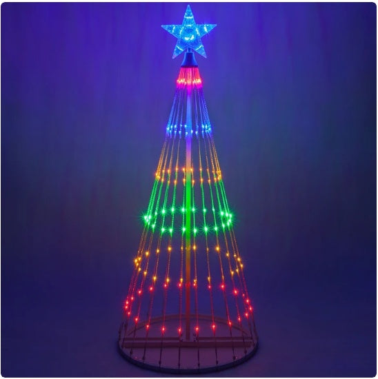 Multi-Colour LED Animated Outdoor Christmas Tree Lights!