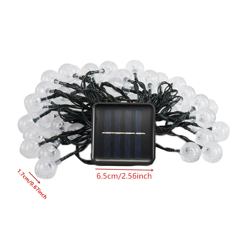 LED String Light Solar Fairy Lights 5m 20LED Warm Light Waterproof Outdoor Decoration Christmas Lamp