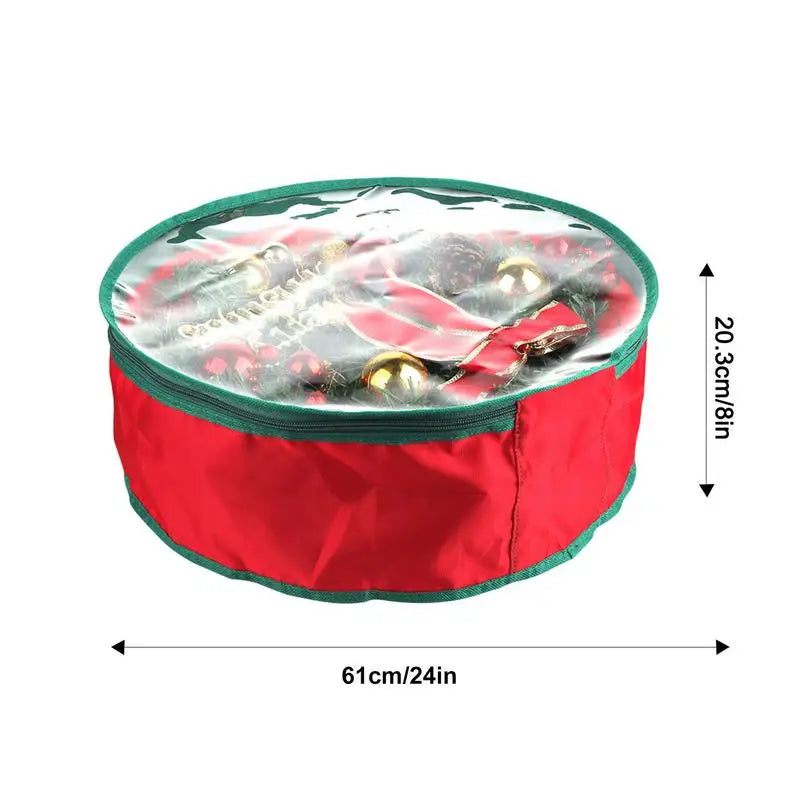 Christmas Wreath Storage Box Round