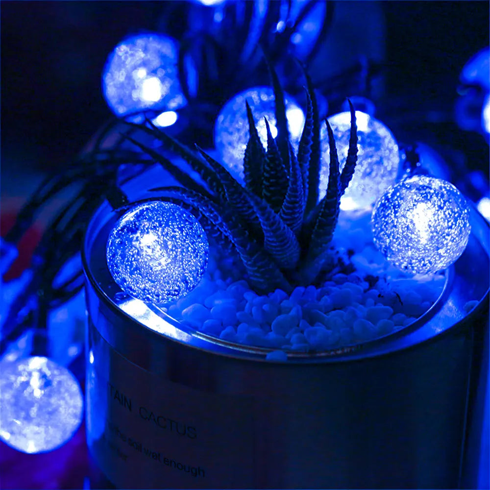 LED String Light Solar Fairy Lights 5m 20LED Warm Light Waterproof Outdoor Decoration Christmas Lamp