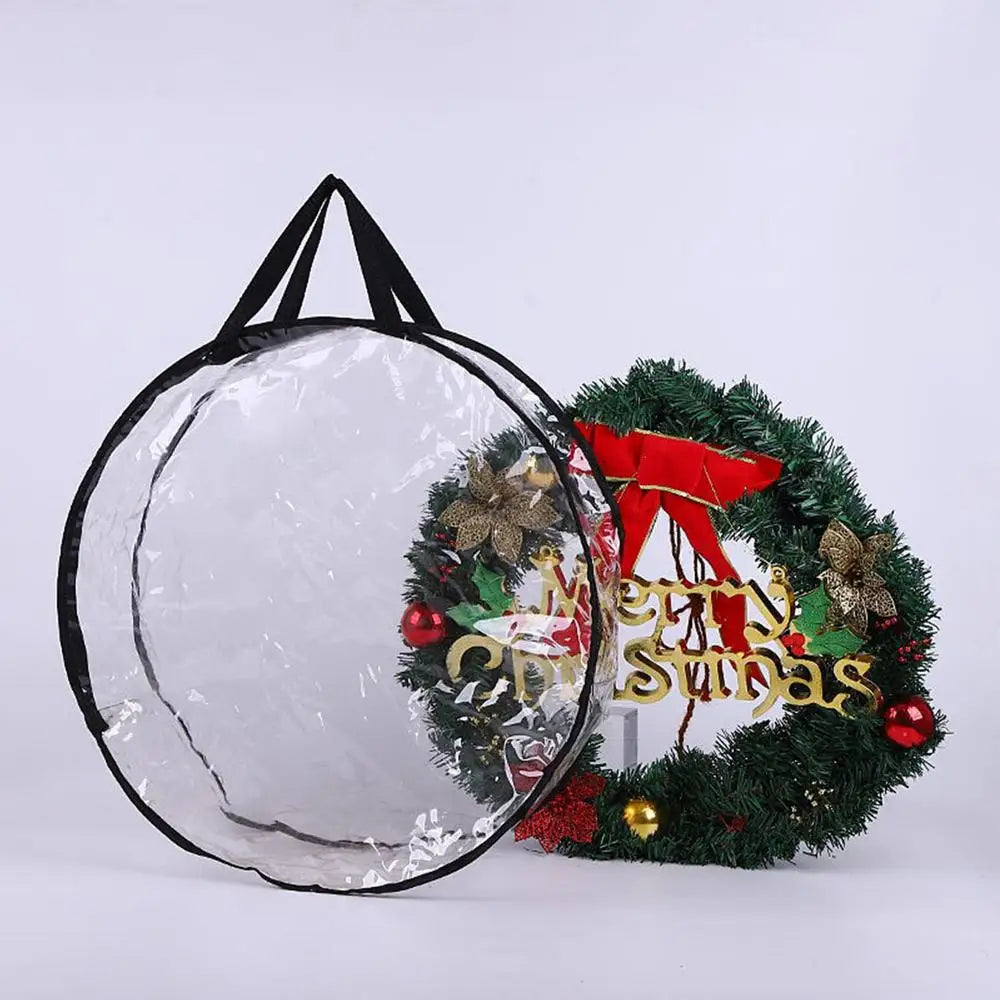 Christmas Wreath And Garland Bag Clear Storage Bag