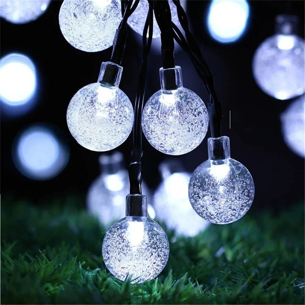 LED String Light Solar Fairy Lights 5m 20LED Warm Light Waterproof Outdoor Decoration Christmas Lamp