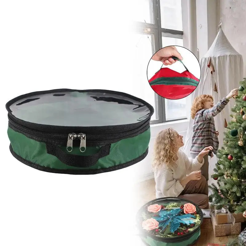 Christmas Wreath Storage Box Round