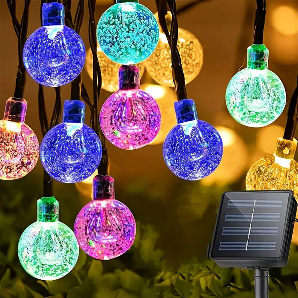 LED String Light Solar Fairy Lights 5m 20LED Warm Light Waterproof Outdoor Decoration Christmas Lamp