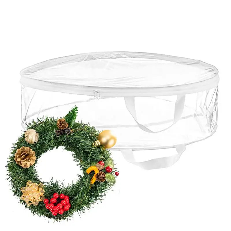 Christmas Wreath And Garland Bag Clear Storage Bag