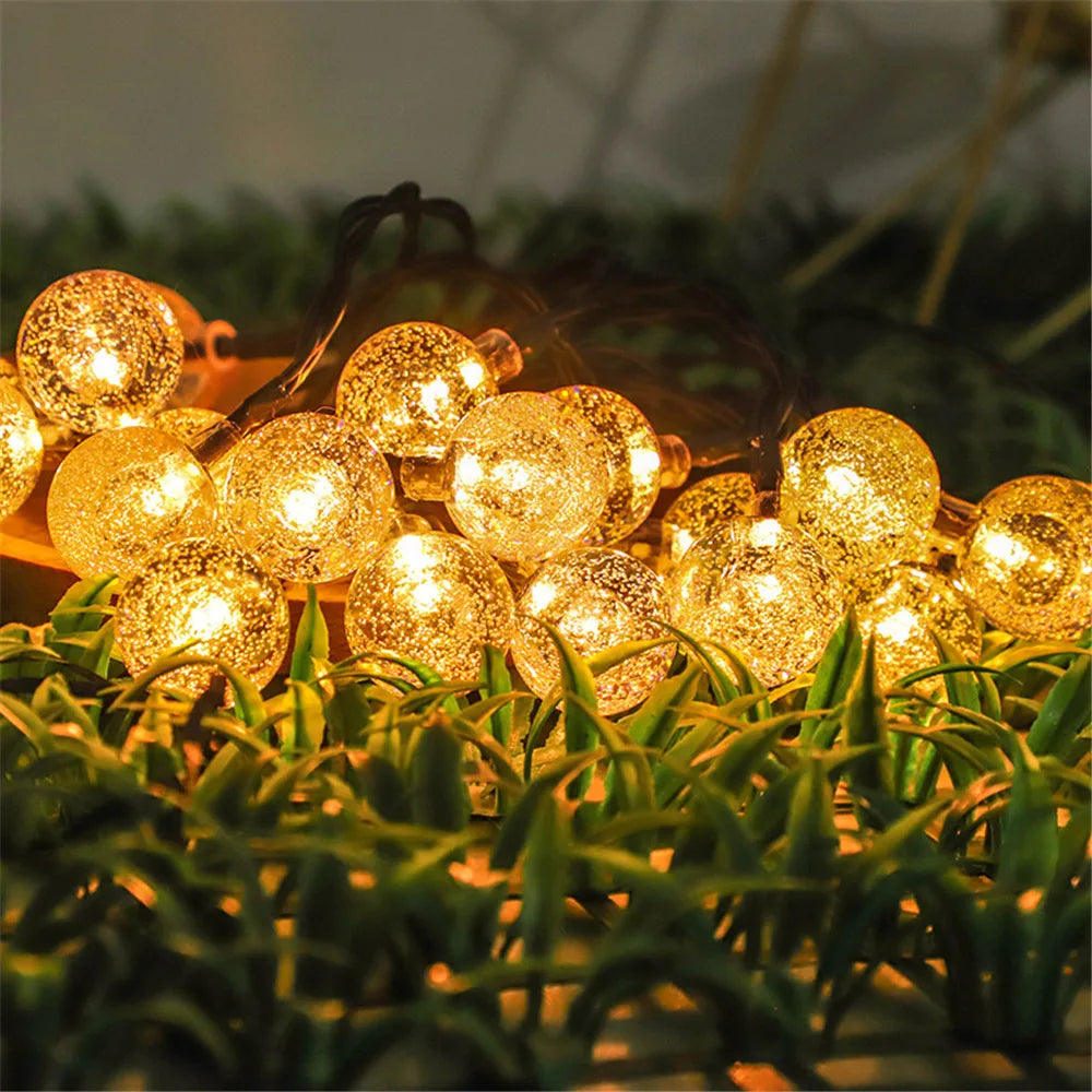 LED String Light Solar Fairy Lights 5m 20LED Warm Light Waterproof Outdoor Decoration Christmas Lamp