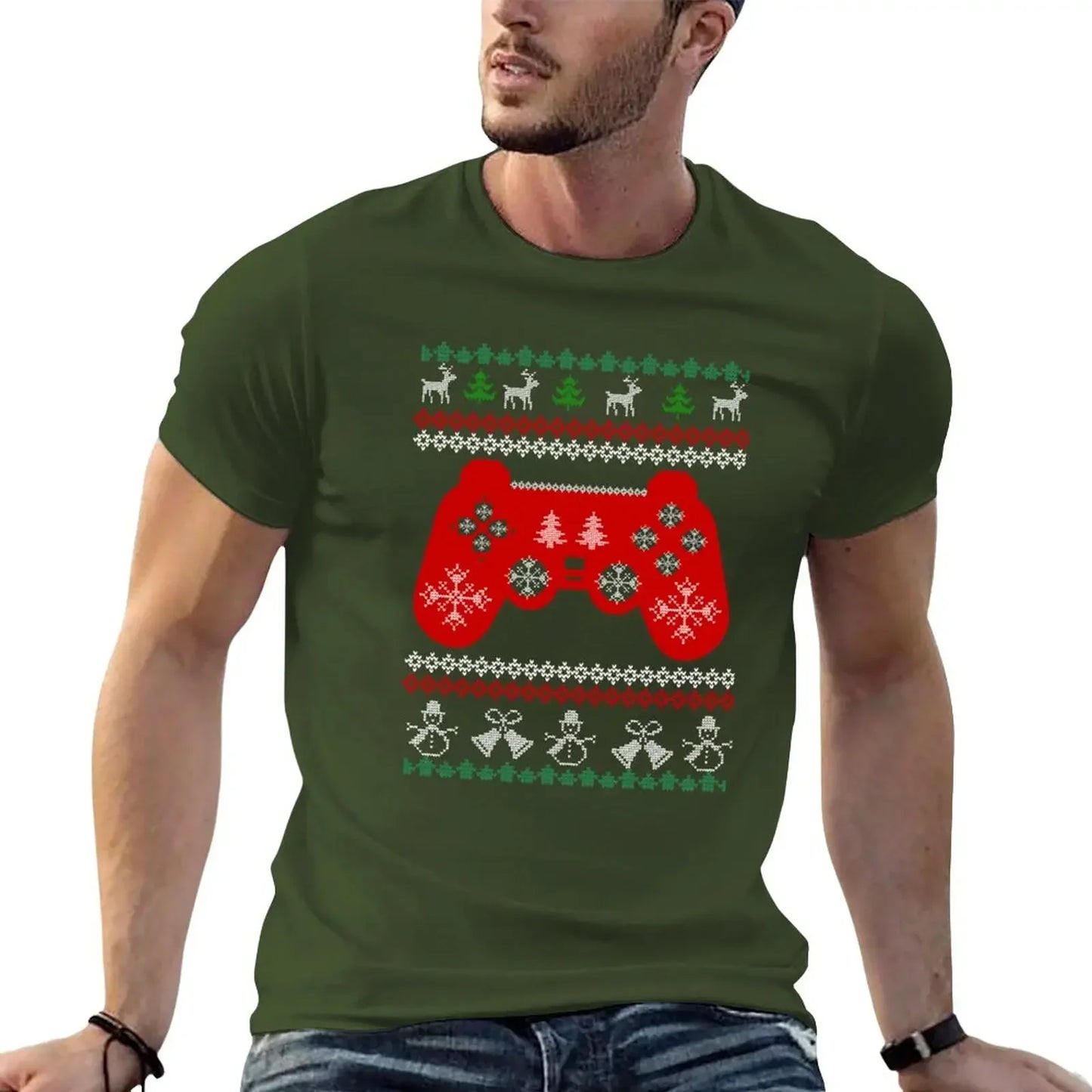 Christmas Video Gaming Controller Graphic T-Shirt!