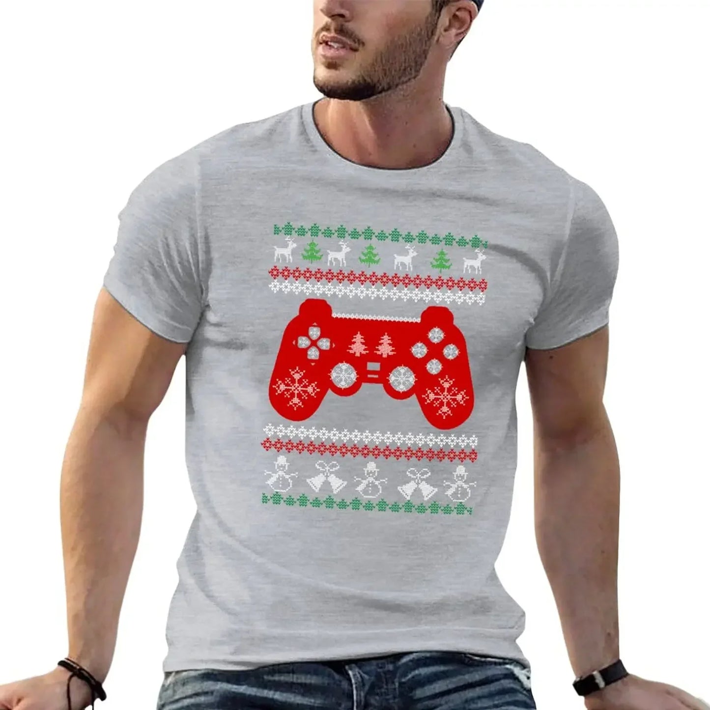 Christmas Video Gaming Controller Graphic T-Shirt!