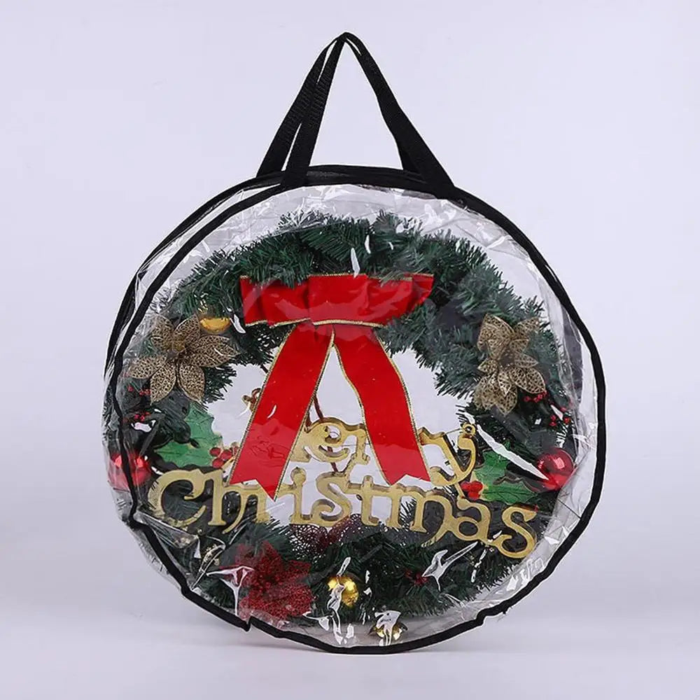 Christmas Wreath And Garland Bag Clear Storage Bag