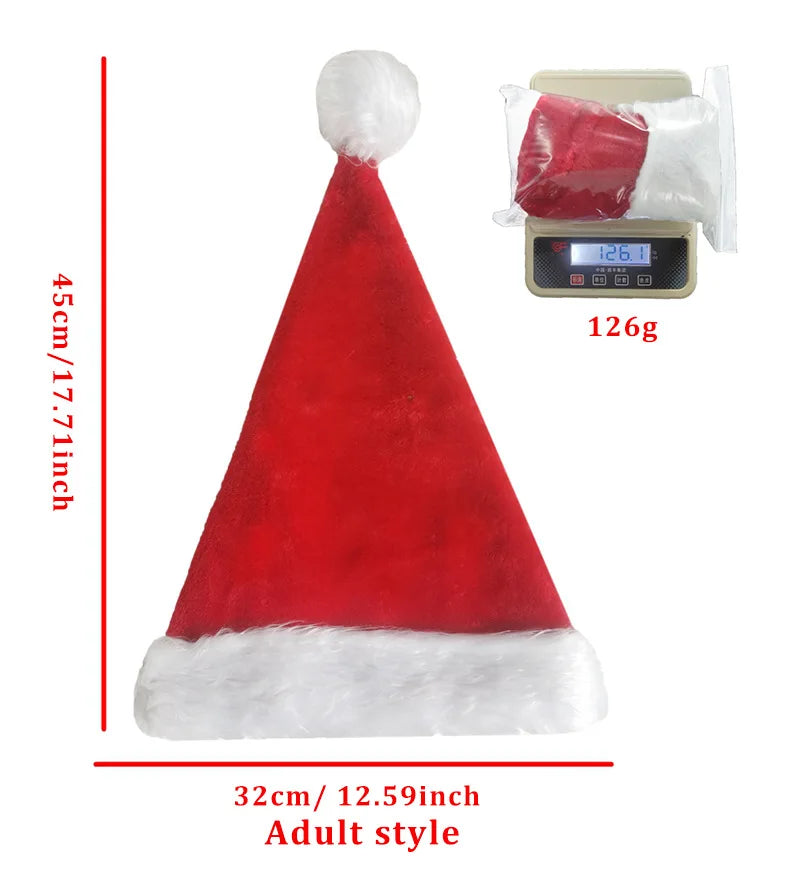 Christmas Hat LED Light Plush Decoration! P