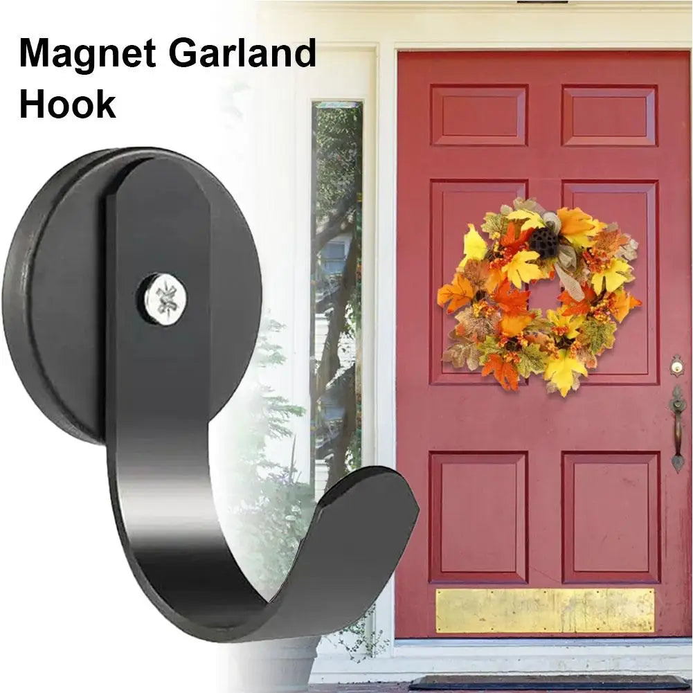 1.6 Inch Wreath Hook Magnetic Wreath Hanger Scratch Free Heavy Hook Party Wreath Hanger Wreaths Wreath Door Hook Duty Holde