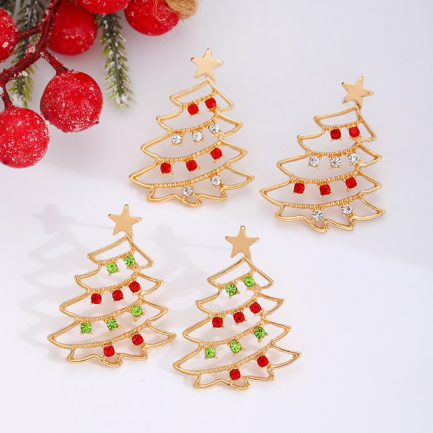 Christmas Tree Colourful  Earrings!