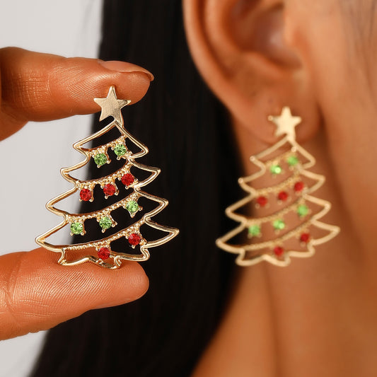 Christmas Tree Colourful  Earrings!