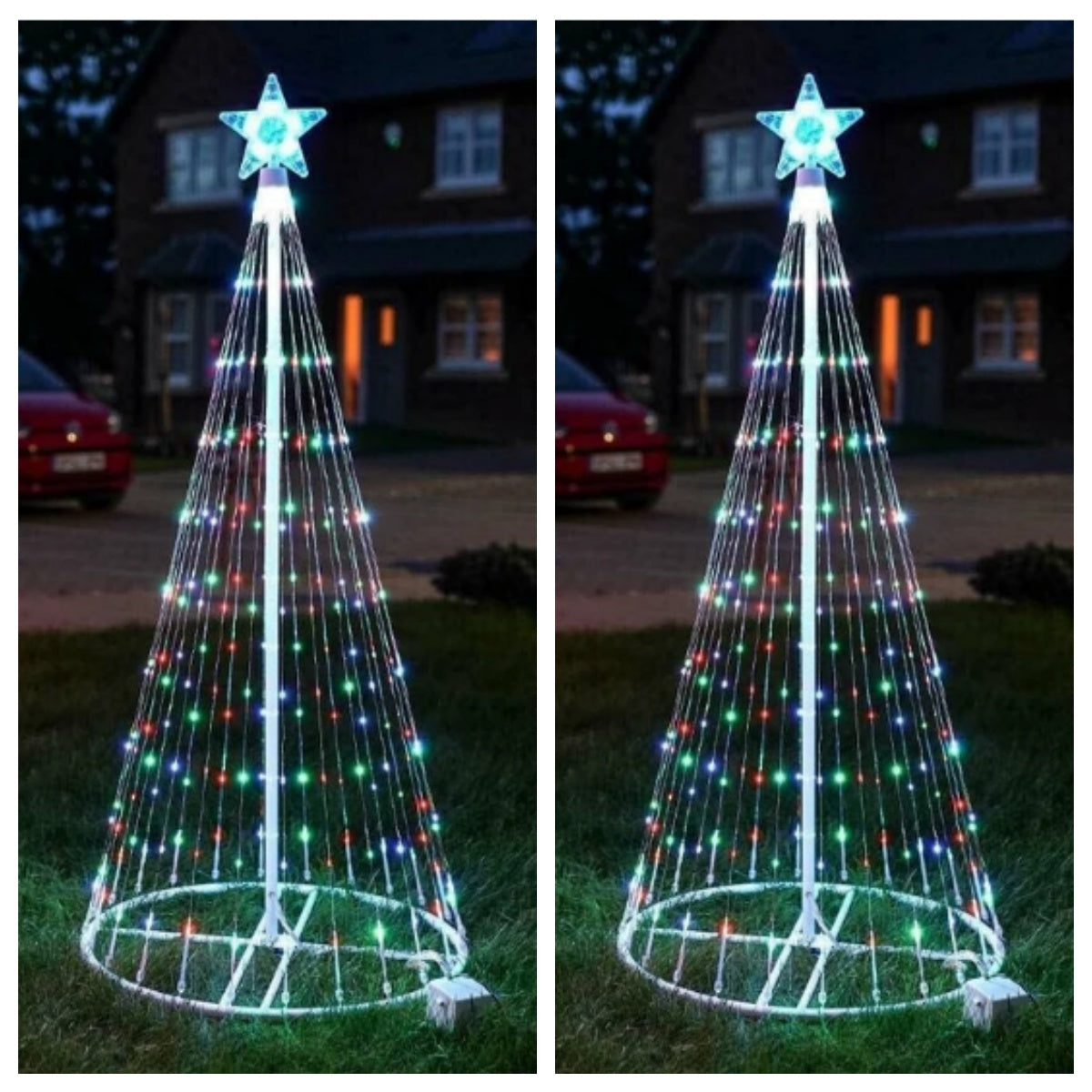 Multi-Colour LED Animated Outdoor Christmas Tree Lights!