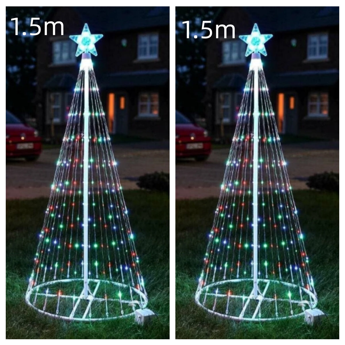 Multi-Colour LED Animated Outdoor Christmas Tree Lights!