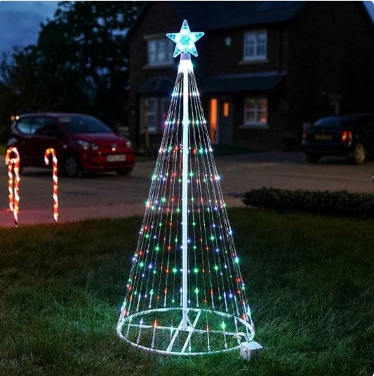 Multi-Colour LED Animated Outdoor Christmas Tree Lights!