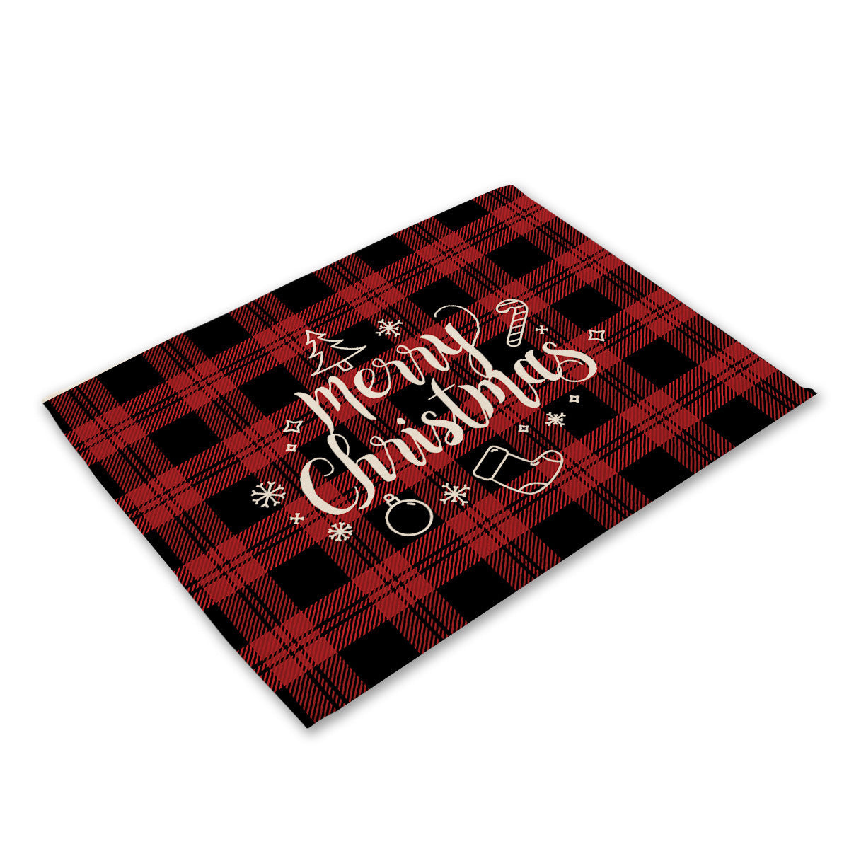 Christmas Series Cotton And Linen Placemat Dining Table