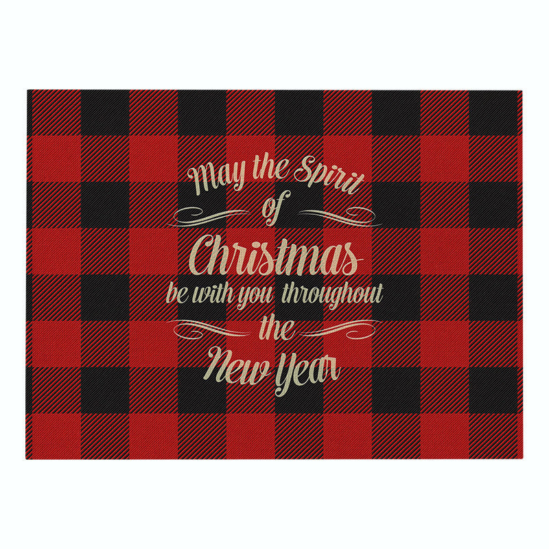 Christmas Series Cotton And Linen Placemat Dining Table