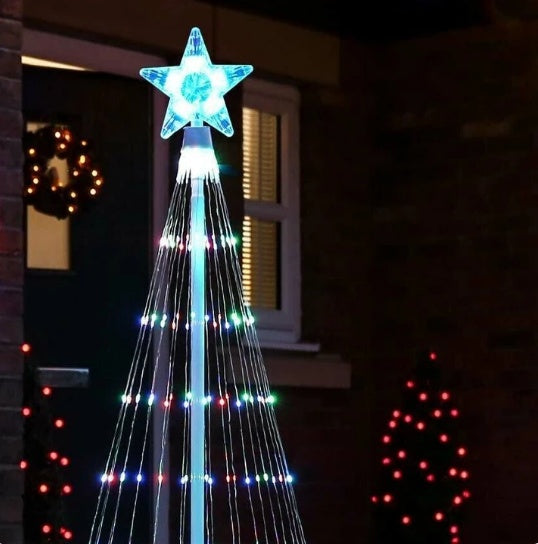 Multi-Colour LED Animated Outdoor Christmas Tree Lights!